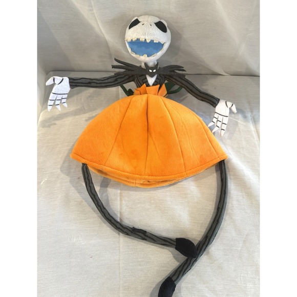 Disney Other - Disney Parks "Nightmare Before Christmas" Jack Skellington Pumpkin Plush Hat
